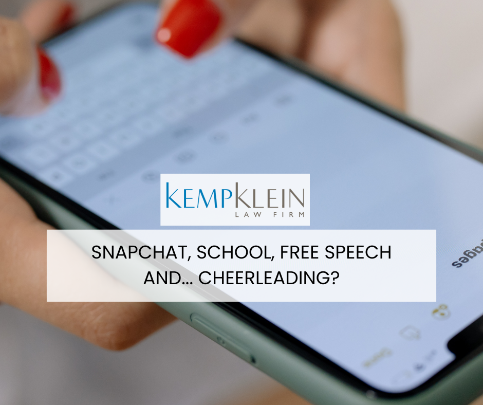 Snapchat, School, Free Speech and…Cheerleading