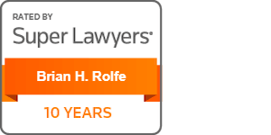 Super Lawyers, Brian Rolfe, 10 Years