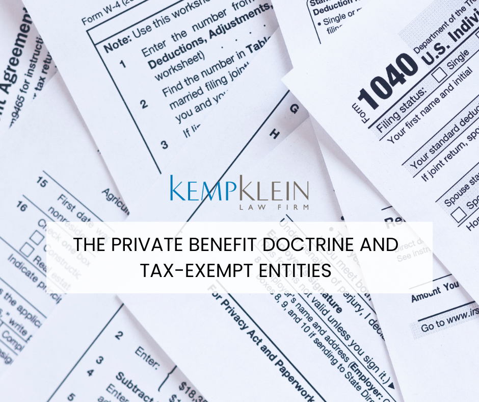 The Private Benefit Doctrine and Tax-Exempt Entities