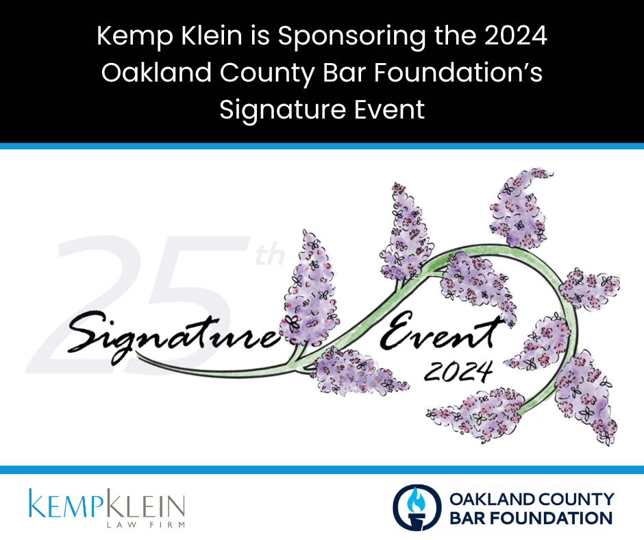 Kemp Klein OCBF Signature Event