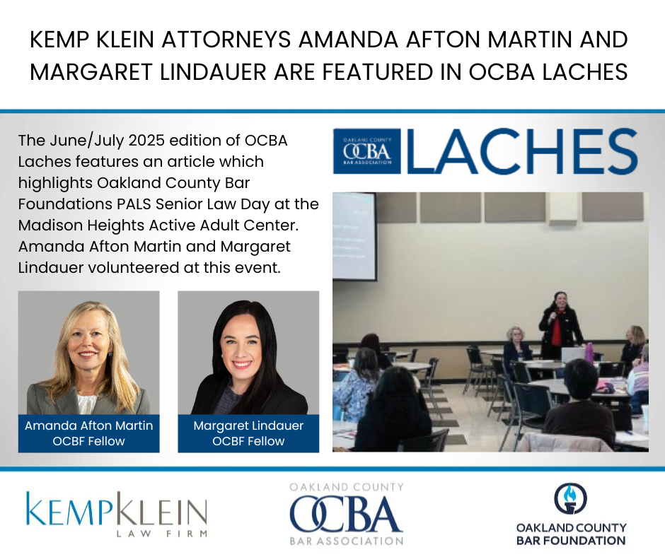 Margaret Lindauer and Amanda Afton Martin are Featured in OCBA Laches June 2025