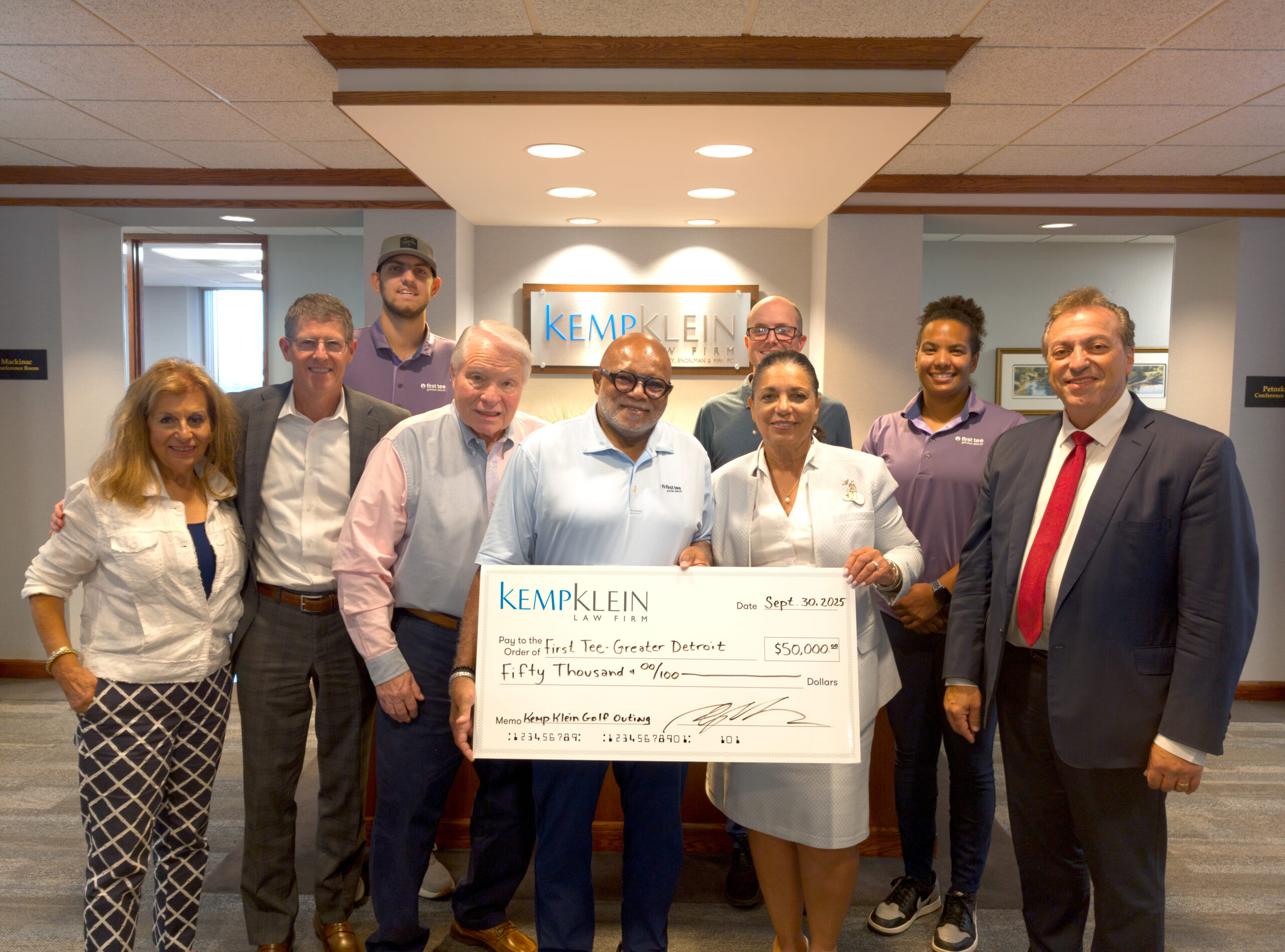 Kemp Klein’s 4th Annual Charity Golf Outing Benefiting First Tee – Greater Detroit Smashes Fundraising Records