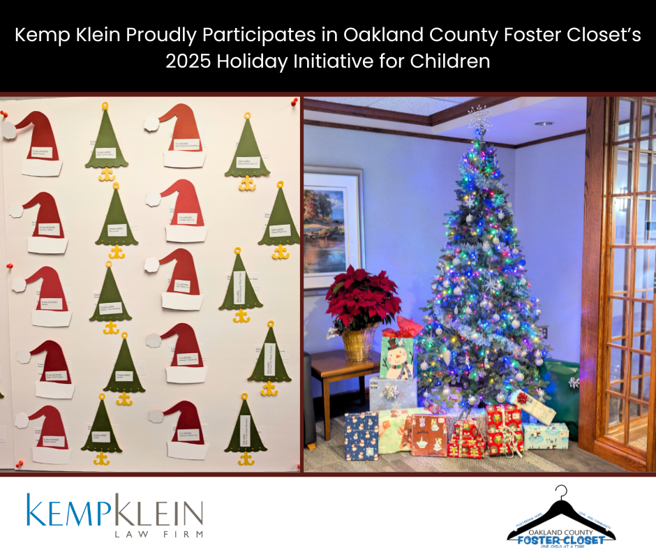 Oakland County Foster Closet Adopt A Family Holiday Gifts Kemp Klein Law Firm Community Impact